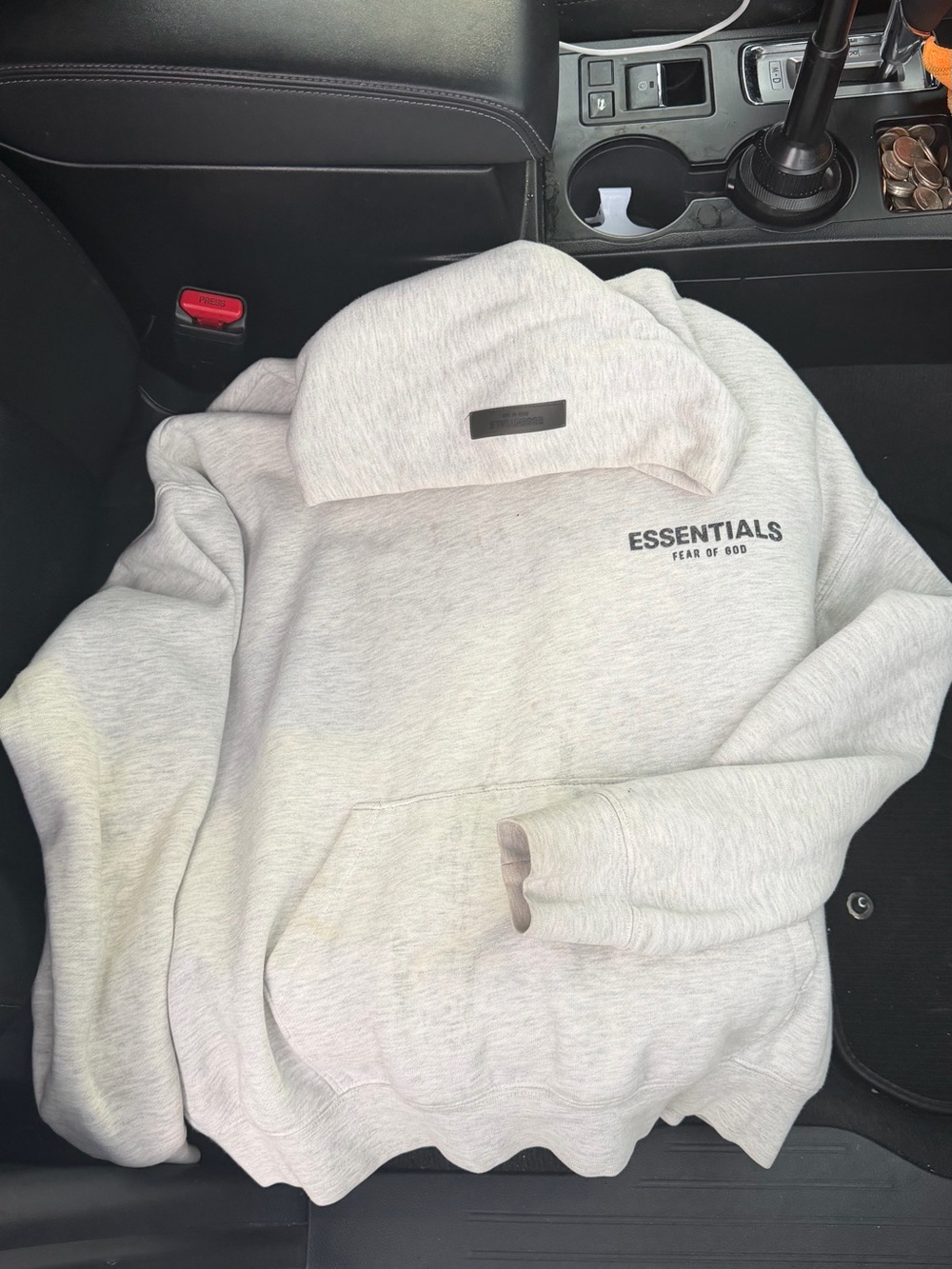 Light oatmeal essential hoodie